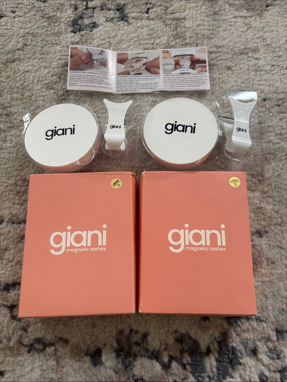 Giani Magnetic Lashes - Coral Peach Box (Set of 2) - Picture 2 of 9